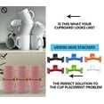 thumbnail image 5 of Mug Stacker 8-Pack – Coffee Bar Cup Holder & Cabinet Mug Organizer | Adjustable Stackable Mug Rack for Mugs & Glasses, 5 of 5