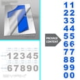 thumbnail image 6 of iSYFIX Blue Vinyl Numbers Stickers – 4 Inch Self Adhesive (2 Sets)- Premium Decal Die Cut and Pre-Spaced for Mailbox, Signs, Window, Door, Cars, Trucks, Homes, Businesses, Address Numbers, 6 of 6