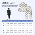 thumbnail image 4 of Balery Indian Elephant Pijama para Hombre de Dos Piezas con Manga Larga, Conjunto de Dormir y Descanso Suave con Bolsillos-Small, 4 of 7