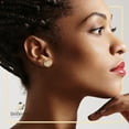 thumbnail image 6 of BEBERLINI Women Stud Earrings Cubic Zirconia 14K Gold Filled Brass Fashion Jewelry Heart, 6 of 8