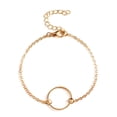 thumbnail image 3 of Bracelet de Cheville Rond Réglable Délicat Résistant à l'Usure Or Argent Bracelet de Cheville Rond Réglable pour la Saint-Valentin pour Femmes Or, 3 of 6