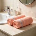 thumbnail image 5 of Kyusrd 2Pcs Cottons Hand Towels for Thick Soft Highly Absorbent Face Towels Bathroom Hand Towels For Face Washing Showers Spa Daily Use,Pink-2Pcs,33x73cm, 5 of 6