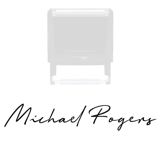Custom Name Signature Stamp - 10 Font Options Self-Inking 1 or 2 Line Stamper with Personalized Script Calligraphy Thank You Handmade Stamp (Signature Stamp)