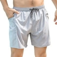 thumbnail image 1 of Men's anti-embarrassment quick-drying loose oversized double-layer stretch flat angle fake hot spring beach pants, 1 of 6