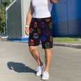 thumbnail image 6 of Tideii 80s Style Palm Trees Print Men's Short Pajama Pants, Elastic Pocket Summer Pajama Pants Sleepwear, Lounge Pants-Large, 6 of 6