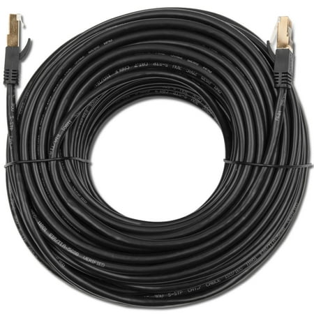 100a Cable - Brand New Black Category 7 Cat7 RJ45 LAN Network Ethernet Patch Cable Cord 100ft