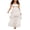 White, variant on LMLYSoH Women Sleeveless Tulle Dress Layered Ruffle Hem Summer Long Party Dress for Cocktail Beach Streetwear