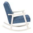 thumbnail image 3 of Gainsborough Rocker in Navy Fabric with Antique White Frame, 3 of 7