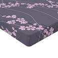 thumbnail image 2 of Ambesonne Floral Fitted Sheet 2 Pcs Set, Japanese Sakura, Full, Taupe Pale Pink, 2 of 3