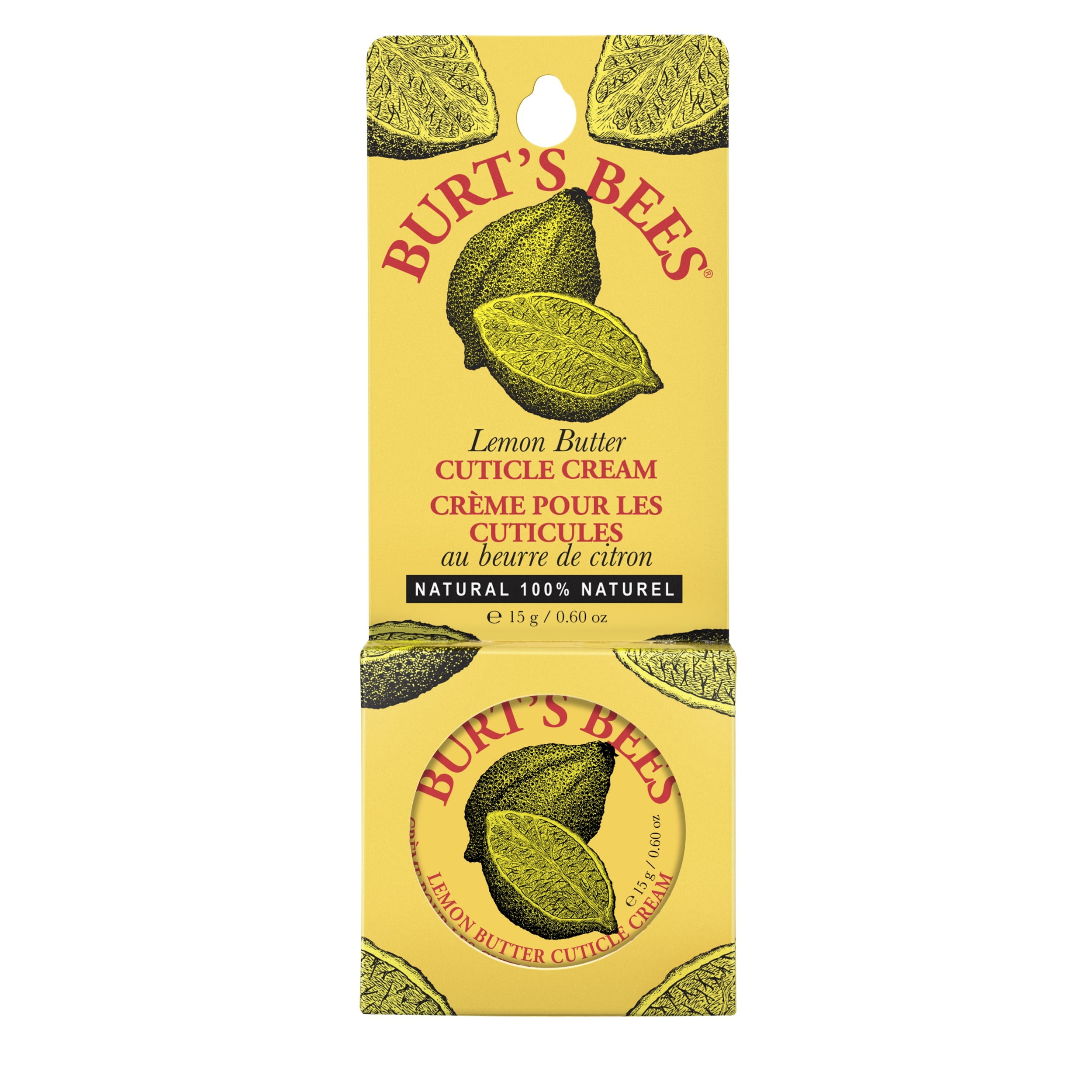 Burt's Bees 100% Natural Lemon Butter Cuticle Cream, 0.6 oz, 1 Tube