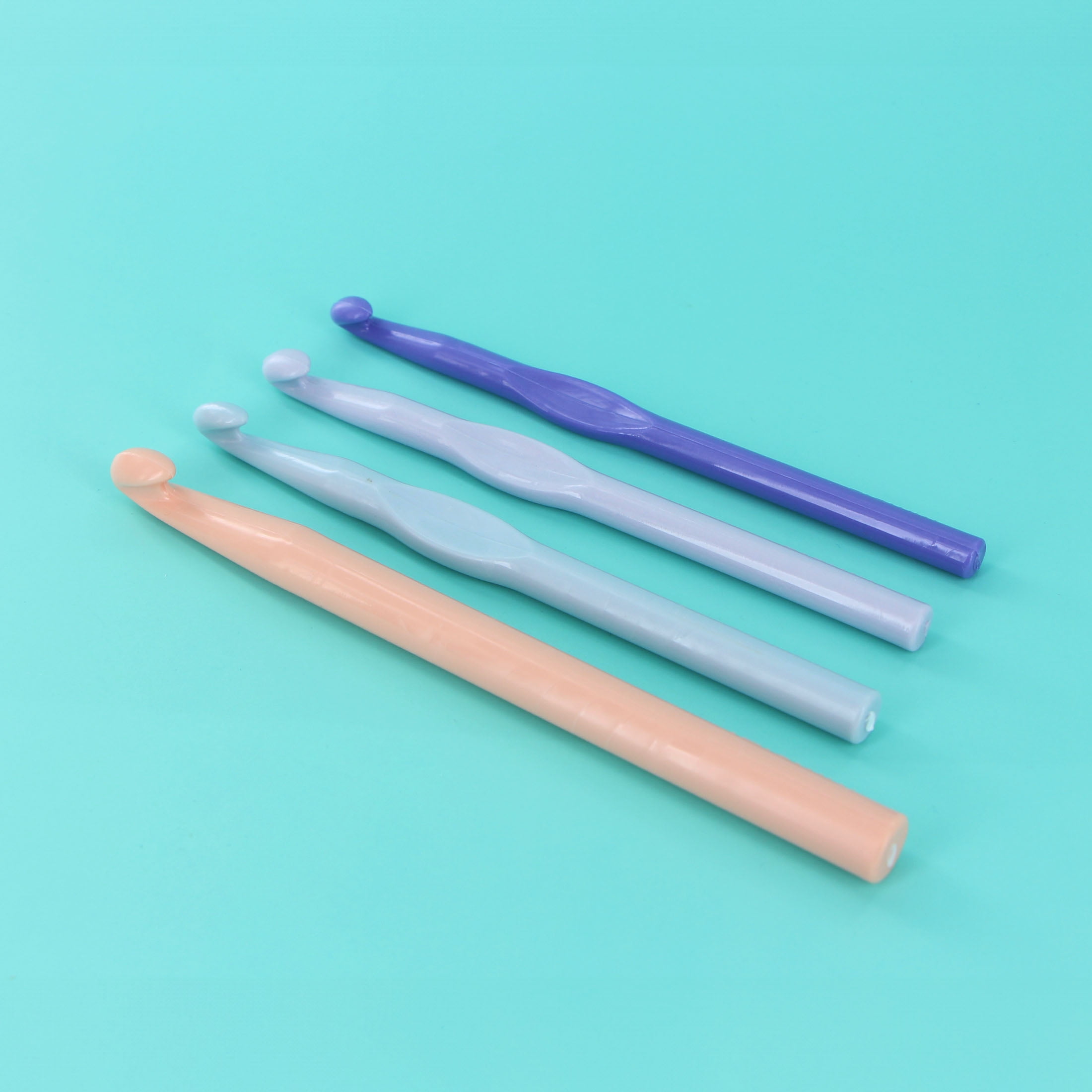 LOVE KNITTING ABS Crochet Hook Set — 4 Pieces, 8–12 mm Lightweight