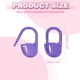 thumbnail image 2 of Crochet Stitch Markers, Knitting Markers Needle Pin Purple, 2 of 7