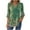 #087-Green, variant on Craaazy Women's Fashional Printed Long Gifts Sleeve V-neck Blouses With Buttons Business Casual Blouses