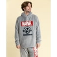 thumbnail image 2 of Marvel Mens Grey Long Sleeve Long Leg Pyjama Set, 2 of 7