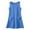 Blue, variant on YuYuBao Toddler Girls Dress Boho Summer Tie Shoulder Midi Tiered Dresses With Pockets Casual Kids Girls Loose A-line Beach Sundress , 3-4 Years