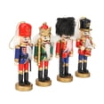 thumbnail image 2 of 4 Pieces Nutcracker Soldier Figure Decor Party Favors 4.72inch Wooden Nutcracker, 2 of 9
