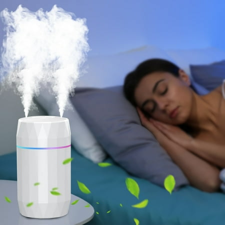 

Byikun Portable Large Capacity 1200ml Colorful Humidifier with USB Charging for Household Office Desk and Car - Silent Operation and Ultra-Fine Atomization with Data Cable Included