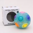 thumbnail image 3 of Divertido cubo bola Arco Iris fútbol antiestrés rompecabezas juguetes (azul luminoso) Tmvgtek juguetes de los niños, 3 of 5