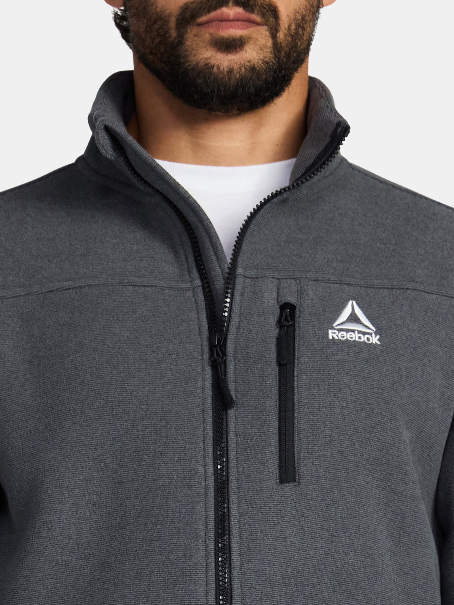 Reebok Men and Big Men's Fleece Zip Jacket, Sizes S-3XL