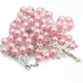 thumbnail image 1 of Collar de rosario de 8mm Shaofei color rosa para hombres y mujeres, 1 of 5