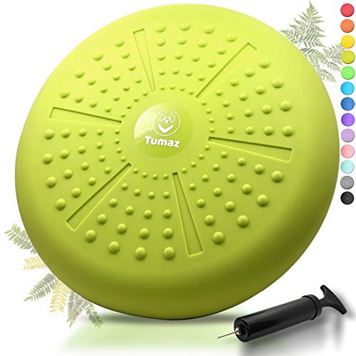 for Core Training Tumaz Air Stability Wobble Cushion with Pump Balance Kids Wiggle Seat
