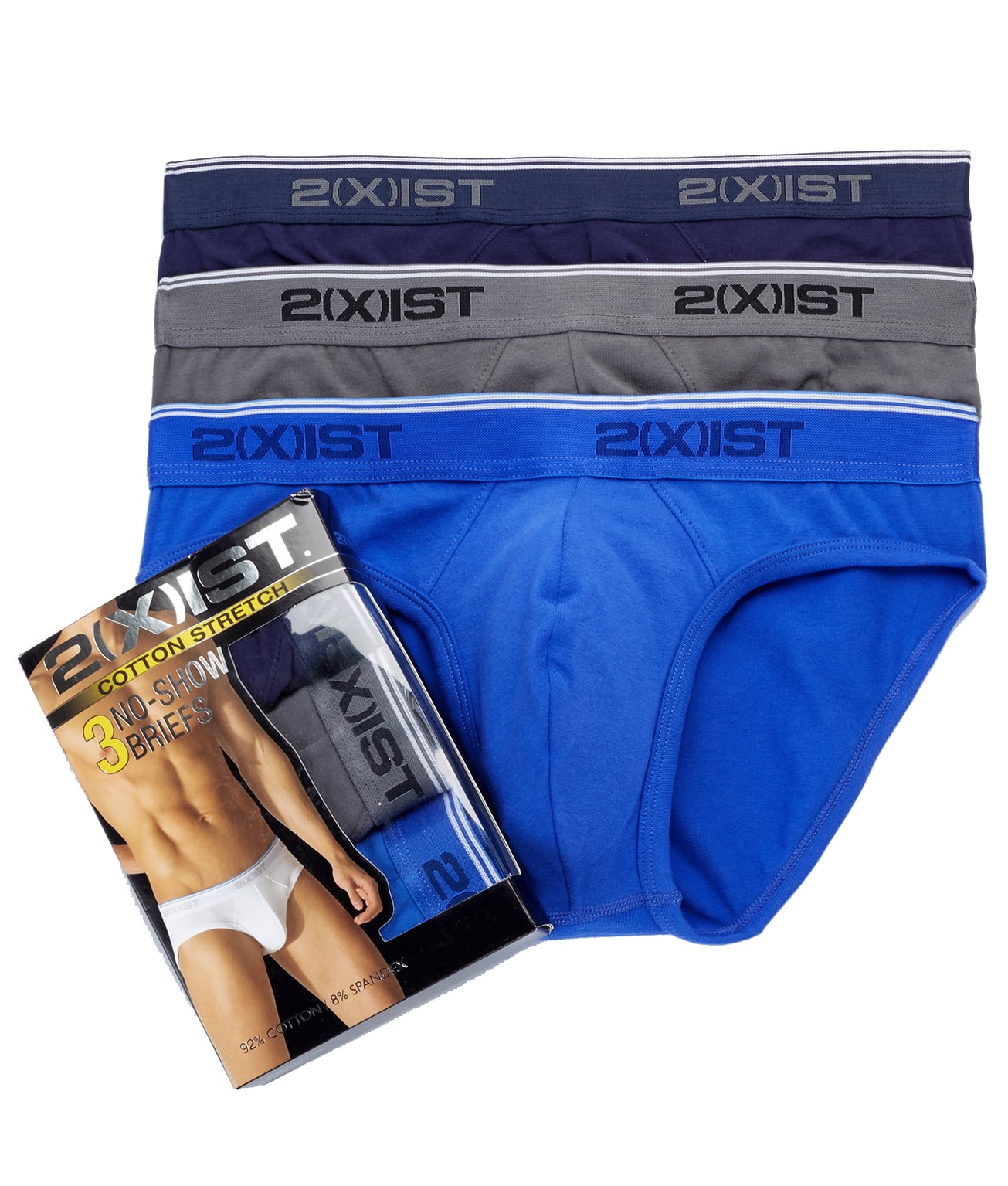 2(x)ist Mens Stretch Cotton Brief 3-Pack Style-3102132003 - Walmart.com