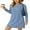 01-Haze Blue, variant on JWD Dresses for Women Casual Long Sleeve Dress Fall Cozy Travel Airport Outfits Haze Blue L