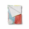 thumbnail image 2 of 50th Birthday Soft Flannel Fleece Throw Blanket, White Tasty Cake on the Table with Colorful Balloons Party, Cozy Plush for Indoor and Outdoor Use, 60" x 80", Multicolor, by Ambesonne, 2 of 6