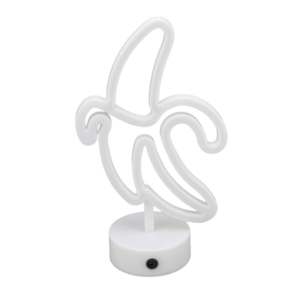 Luces de neón de plátano, letrero de neón de plátano Batería Luces nocturnas de neón de plátano Luces de neón LED Las mejores de su clase Jadeshay A