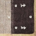 thumbnail image 3 of Rugsotic Carpets Handmade Rugs Hand Knotted Loom Rectangle 6'x9' Brown Beige Silk Mix for Indoor Use, 3 of 5