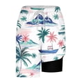 thumbnail image 3 of Felirenzacia Men's and Big Men's Swim Trunks with 2 in 1 Compression Liner Quick Dry Swimming Bathing Suit Summer Beach Shorts Multicolor,M, 3 of 9