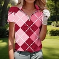 thumbnail image 5 of Qiyinn Women's Golf Polo Shirts Short Sleeve Quarter Zip Pullover Moisture Wicking Workout Tops, 5 of 5