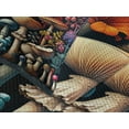 thumbnail image 2 of Ambesonne Botanical Quilted Bedspread Set 3 Pcs, Surreal Colorful Mushroom, King Size, Dark Blue Grey and Multicolor, 2 of 4
