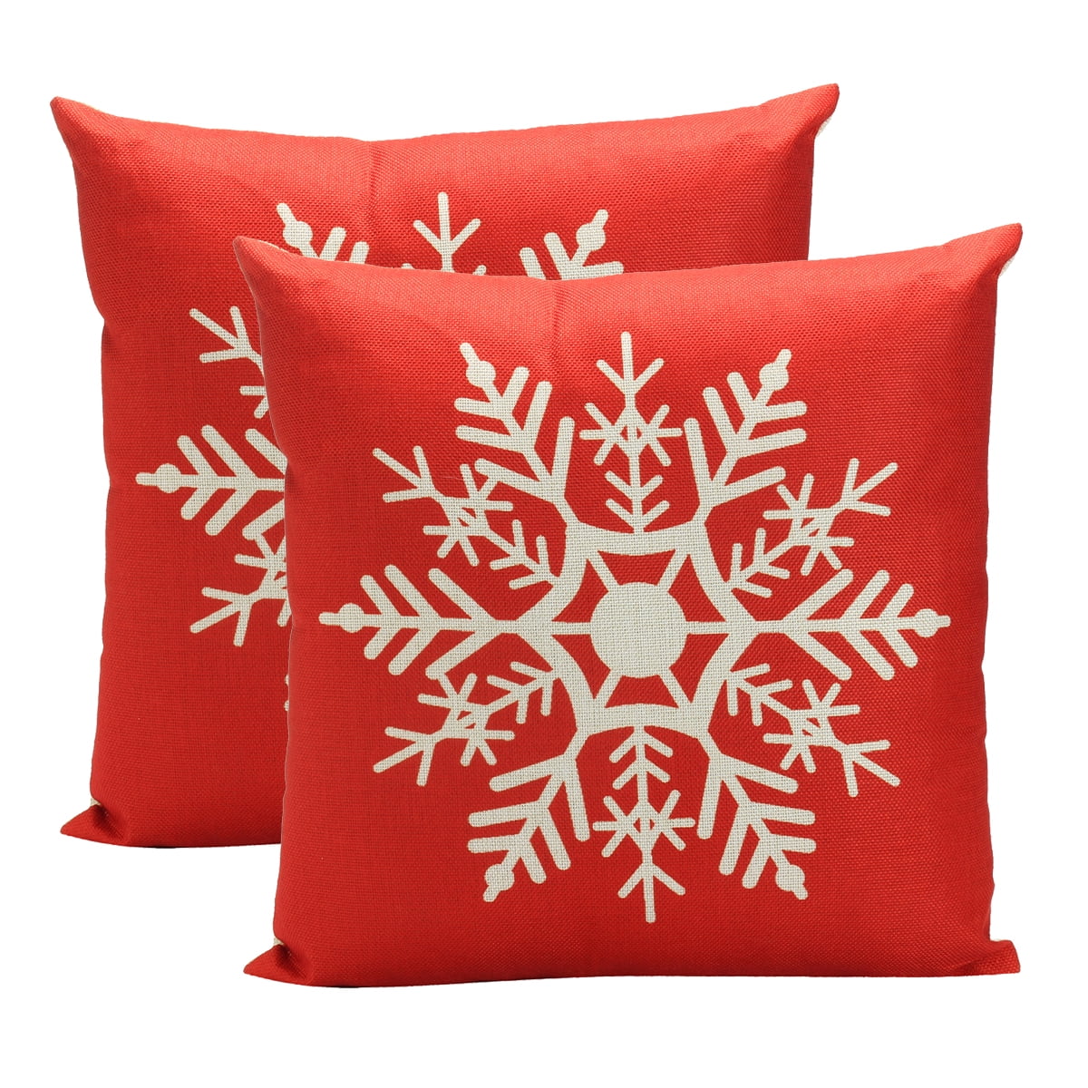 18" Merry Christmas Pillow Case Car Cotton Linen Home Décor Sofa Cushion Cover 