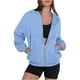 thumbnail image 1 of Chaquetas y abrigos casuales sin capucha de manga larga para mujer, sudaderas extragrandes con cremallera, chaqueta, abrigo, manga larga, informal, otoño, ropa para adolescentes, abrigo para mujer, 1 of 5