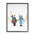 thumbnail image 2 of Stupell Industries Winter Holiday Gifts Dog Couple Holiday Photography White Framed Art Print Wall Art, 2 of 5