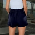 thumbnail image 4 of Dress Shorts for Women Elastic High Waist Loose Fit Summer Dressy Casual Shorts with Pockets, 4 of 7