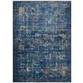 thumbnail image 3 of Modway Minu 4' x 6' Floral Lattice Area Rug in Dark Blue and Yellow, 3 of 8