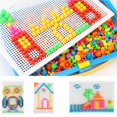thumbnail image 1 of 296PCS DIY Puzzle Games Toys Intellectual 3D Puzzle Game Toy Mushroom Nail Kit Jigsaw board gifts Children's Educational Toyswith box He Qiyong unisex, 1 of 1