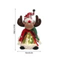 thumbnail image 3 of WWV Exquisite Lighted Christmas Glowing Figurine Set Santa Snowman Reindeer with Warm LED Mini Scene Table Decor for Home Party Mantel Shelf Holiday Display Gift for Mom Wife Girls, 3 of 7