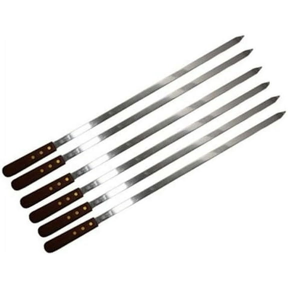 Alloy Steel Shish Kabob Skewers (Pack of 6)