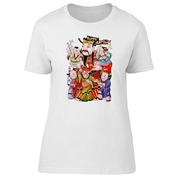 Traditional Chinese Family T-Shirt Women -Image by Shutterstock, Female Large
