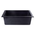 thumbnail image 2 of Pemberly Row Black 24" Undermount Single Bowl Granite Composite Kitchen Sink, 2 of 9