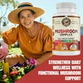 thumbnail image 2 of All Natural Mushroom Complex (10 in 1). Daily Immune Support with Lions Mane, Chaga, Resihi. Dairy Free, Soy Free. 60 Capsules, USA Made., 2 of 9