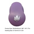 thumbnail image 4 of Hole Puncher Cards Labor-saving Photo Album Handmade Decoration Tool Accessories Easy and Fast Manual Tools Consistent Design maple leaf, 4 of 6