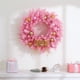 thumbnail image 5 of Corona navideña con flores rosas para puerta, corona navideña de plástico, diseño tejido a mano, decoración festiva para el hogar.,Vsgery, 5 of 7