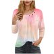 thumbnail image 1 of Blusas para las Mujeres Casual 3/4 Manga Impresa Camiseta Superior, Blusa Ligera para Diario, Fecha, Compras Y Primavera Otoño Desgaste, 1 of 5