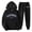 Black&&100, variant on CONROSES Mens Tracksuits 2 Peice Set Casual Sweat Suit for Men Letter Graphic Y2K Long Sleeve Hoodies Pants Comfy Fall Winter Jogging Track Suits