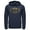 Navy Blue, variant on Men's Batman Bat Colony Logo  Pull Over Hoodie Navy Blue 2X Large