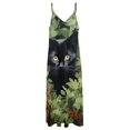 thumbnail image 3 of The Cat Is Hiding Design Sleeveless Dress Woman Fashion Long Dresses Women's Summer Suit Dress 2025, 3 of 6